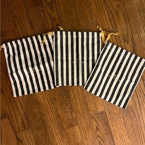 3 Lele sadoughi Headband dust bags black white stripe